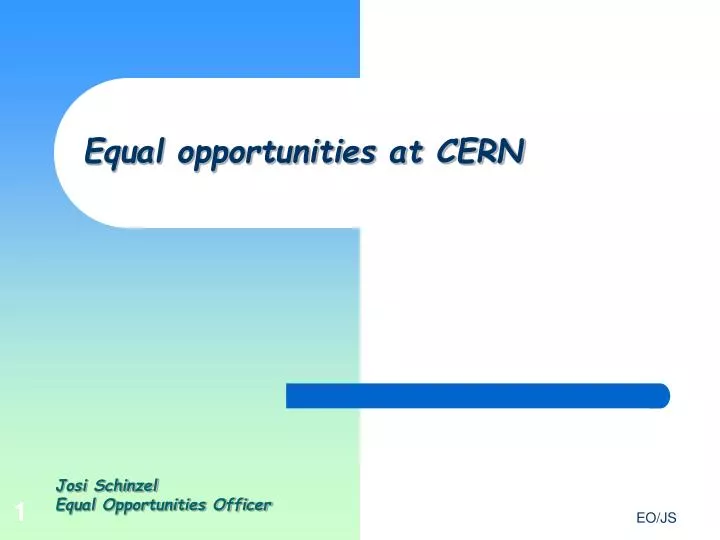 equal opportunities at cern