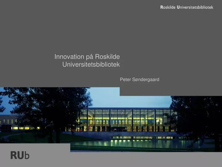 innovation p roskilde universitetsbibliotek