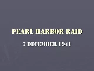 Pearl Harbor Raid