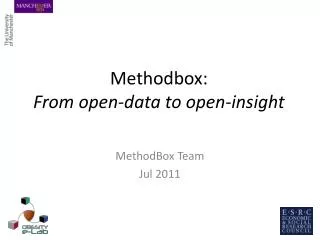 Methodbox: From open-data to open-insight