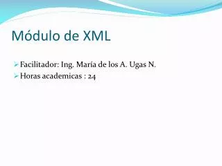 m dulo de xml