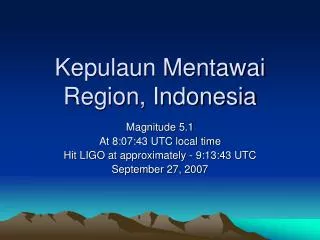 Kepulaun Mentawai Region, Indonesia