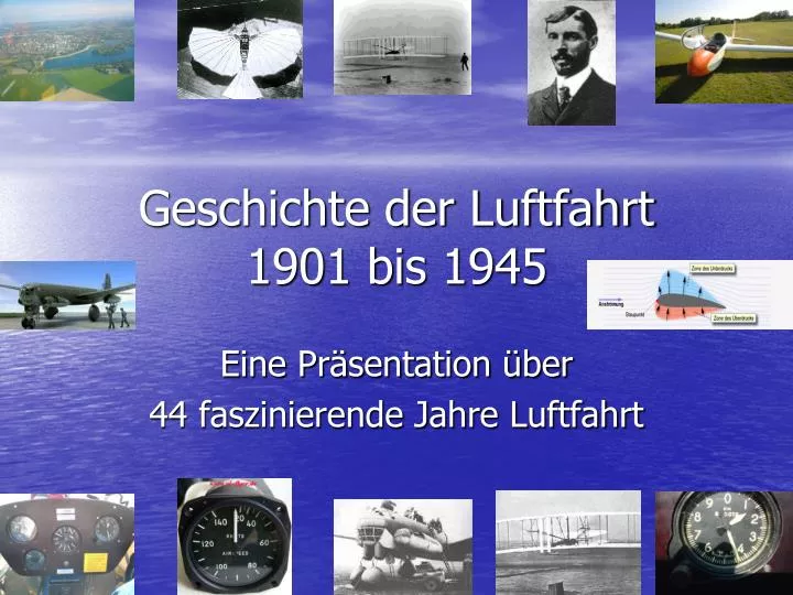 geschichte der luftfahrt 1901 bis 1945