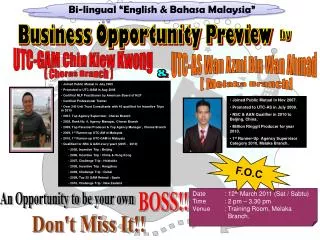 Business Opportunity Preview