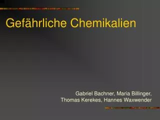gef hrliche chemikalien