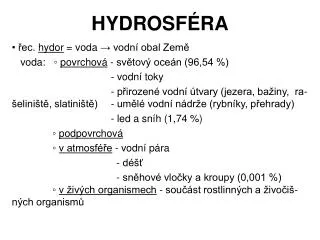 hydrosf ra