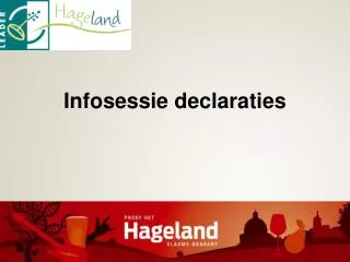 infosessie declaraties