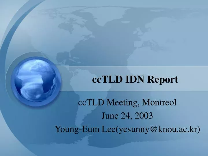 cctld idn report