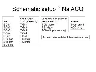 Schematic setup 21 Na ACQ