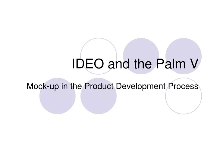 ideo and the palm v