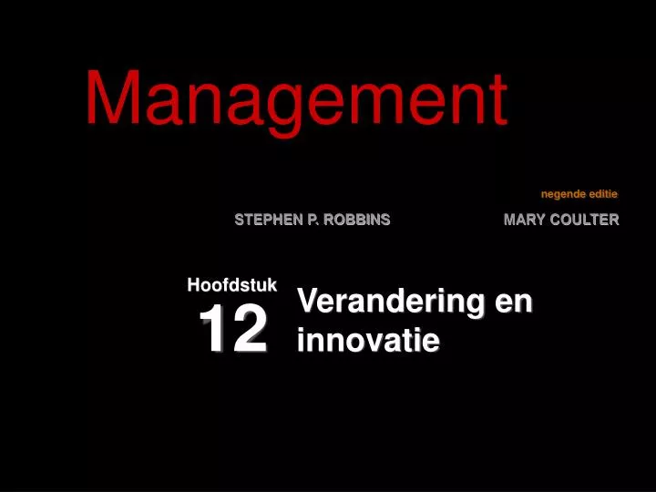 verandering en innovatie