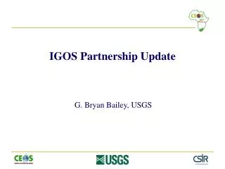IGOS Partnership Update