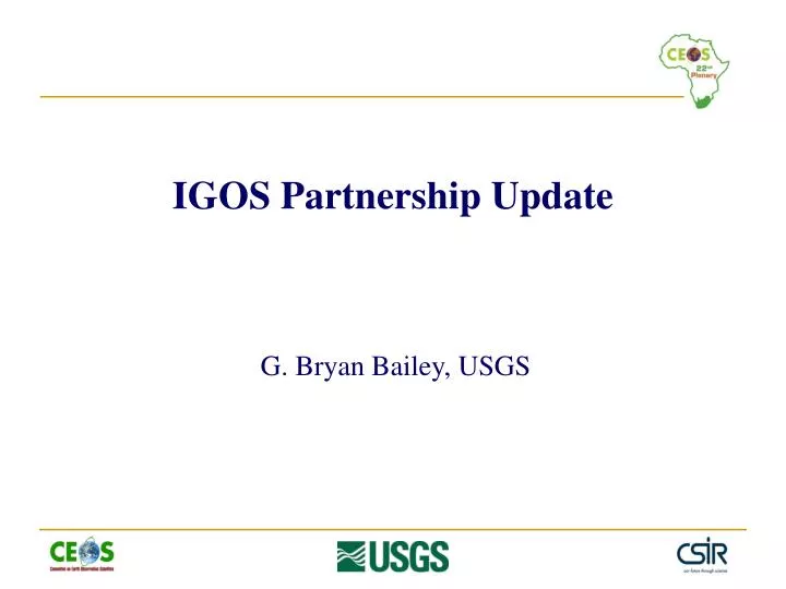 igos partnership update
