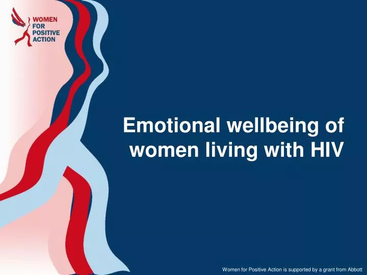 emotional wellbeing of women living with hiv