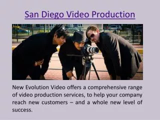 Video Production Companies San Diego