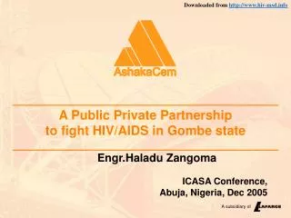 A Public Private Partnership to fight HIV/AIDS in Gombe state