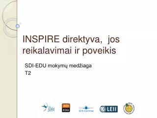 inspire direktyva jos reikalavimai ir poveikis