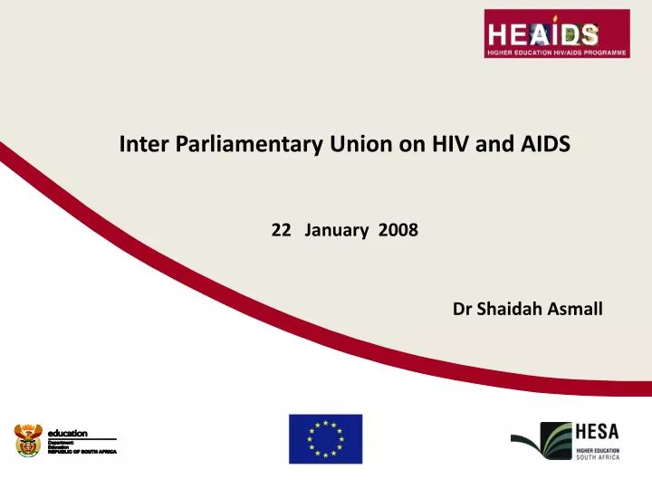 inter parliamentary union on hiv and aids 22 january 2008