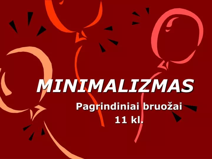 minimalizmas