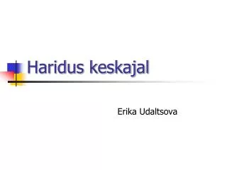 haridus keskajal