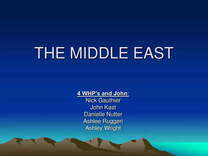 the middle east