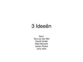 3 idee n
