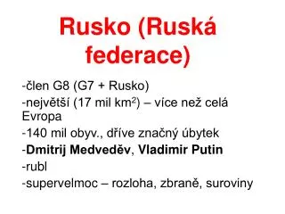 rusko rusk federace