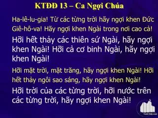 kt 13 ca ng i ch a