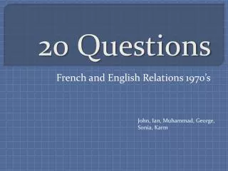 20 Questions