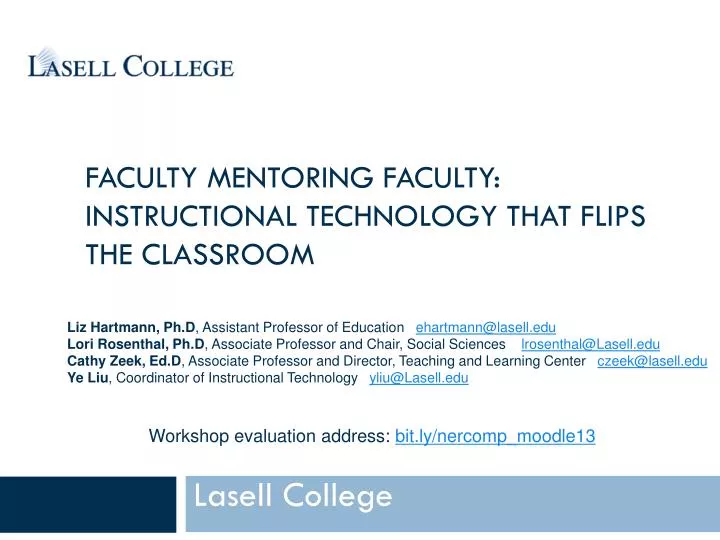 faculty mentoring faculty instructional technology that flips the classroom