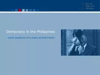 Democracy in the Philippines