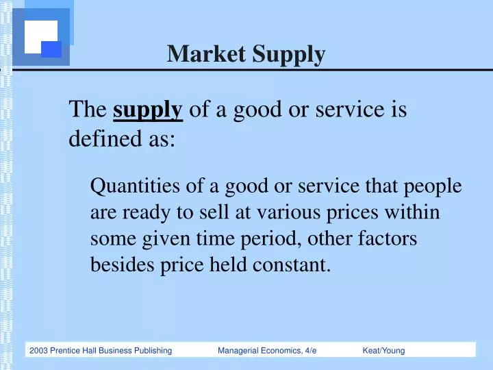 market supply