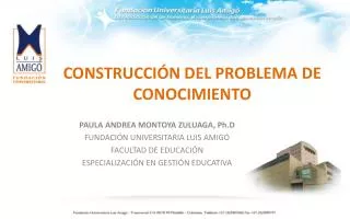 construcci n del problema de conocimiento