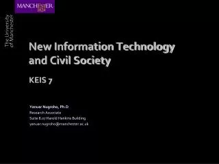 New Information Technology and Civil Society