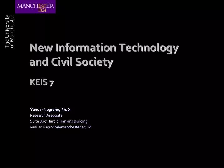 new information technology and civil society