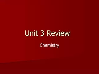 Unit 3 Review