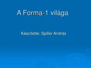 a forma 1 vil ga