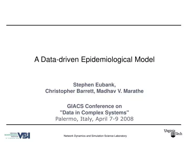 a data driven epidemiological model