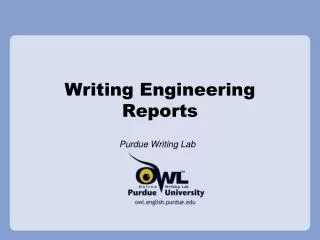 Writing Engineering Reports