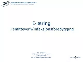 e l ring i smittevern infeksjonsforebygging