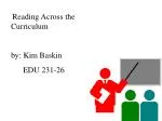 Enhancing Learning Through Reading Across the Curriculum - slide 1