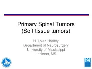 Primary Spinal Tumors (Soft tissue tumors)