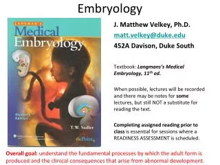 Embryology