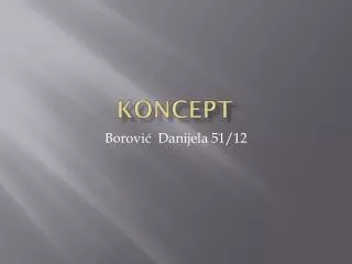koncept