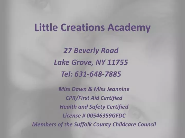 little creations academy