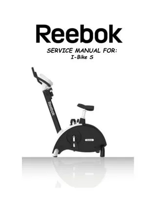 SERVICE MANUAL FOR: I-Bike S