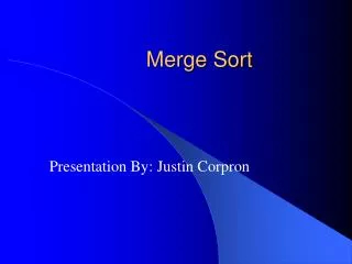 merge sort