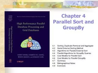 Chapter 4 Parallel Sort and GroupBy