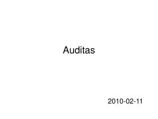 auditas