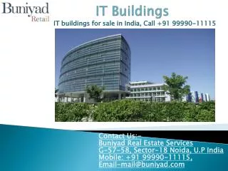 Luxurious IT Buildings for sale in India at best price